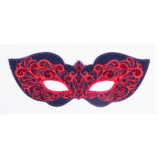 Набор для шитья и вышивания карнавальная маска арт.МП-25х13 8327 Леди в красном