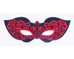Набор для шитья и вышивания карнавальная маска арт.МП-25х13 8327 Леди в красном