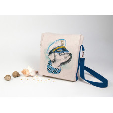 Набор для шитья и вышивания текстильная сумка арт.МП-25х38- 8531 Моряк