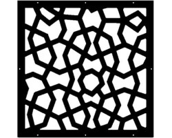 БК.DECO084-BK Декоративные панели 'восточная мозаика' цв.черный 400х400 мм толщина 0,9 мм уп.4 шт
