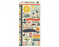 Стикеры арт.SW4101 Summer Adventure Sticker Sheet 15х30