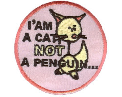 Нашивка арт.НРФ.11361139 I'm not a penguin - Я не пингвин