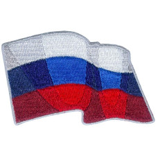 Нашивка арт.НРФ.15481169 Развевающийся флаг России