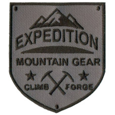 Нашивка арт.НРФ.17141185 Expedition Mountain Gear цв. серый