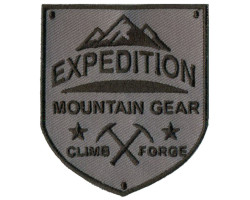 Нашивка арт.НРФ.17141185 Expedition Mountain Gear цв. серый