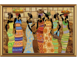 Наборы для вышивания бисером 'НОВА СЛОБОДА' арт.ДК 1038 'Африканские красавицы' 76х50 см