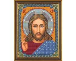 Наборы для вышивания бисером 'НОВА СЛОБОДА' арт.С 9001 'Христос Спаситель' 18x24 см