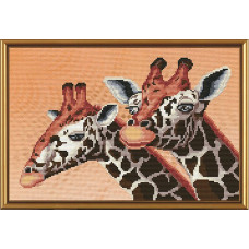 Наборы для вышивания мулине 'НОВА СЛОБОДА' арт.СВ 4035 'Сафари. Жирафы' 30х20 см
