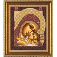 Рисунок на ткани бисер 'НОВА СЛОБОДА' арт.МАХ.БИС-А3-1210 'Богородица Корсунская' 26x31 см