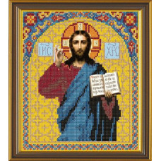 Рисунок на ткани бисер 'НОВА СЛОБОДА' арт.МАХ.БИС-А4-9023 'Иисус Христос' 19x22 см