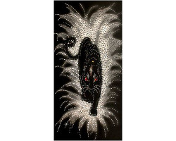 Набор для вышивания хрустальными бусинами ОБРАЗА В КАМЕНЬЯХ арт. 5523 'Черная Пантера'