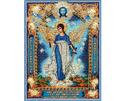 Набор для вышивания хрустальными бусинами ОБРАЗА В КАМЕНЬЯХ арт. 7730 'Ангел Хранитель домашнего оча
