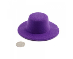 Шляпа арт.КЛ.21568 круглая 10см цв.фиолетовый