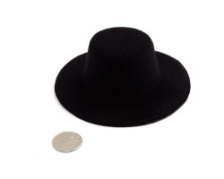 Шляпа арт.КЛ.21569 круглая 10см цв.черный