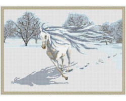 Набор для вышивания 'Орнамент' арт. ЖП-008 'Снежный конь' 40х26