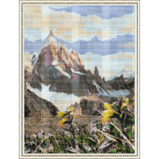 Набор для вышивания 'Орнамент' арт. ПЗ-016 'Цветы в горах' 25х34