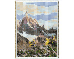 Набор для вышивания 'Орнамент' арт. ПЗ-016 'Цветы в горах' 25х34