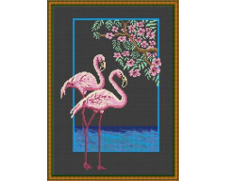 Набор для вышивания 'Орнамент' арт. ЯМ-002 'Фламинго' 20х30
