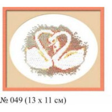 Набор для вышивания арт.Овен - 049 'Лебеди' 13x11 см