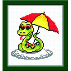 Набор для вышивания арт.Овен - 439 'Змея с зонтом'