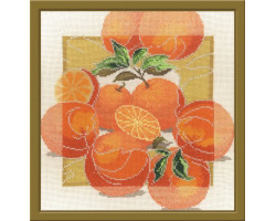 Набор для вышивания арт.Овен - 460 'Дары садов Апельсины' 27х27 см