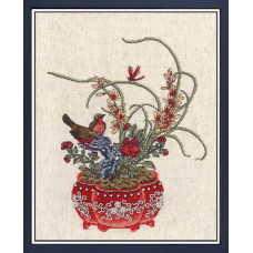 Набор для вышивания арт.Овен - 476 'Птицы Востока 2' 30х35 см