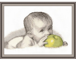 Набор для вышивания арт.Овен - 511 'Малыш с яблоком' 30х20 см