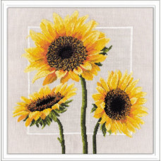 Набор для вышивания арт.Овен - 562 'Цветы солнца' 34?34 см