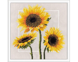 Набор для вышивания арт.Овен - 562 'Цветы солнца' 34?34 см