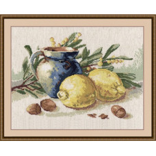 Набор для вышивания арт.Овен - 617 'Натюрморт с лимонами' 38х25 см