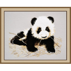 Набор для вышивания арт.Овен - 769 'Маленькая панда' 25х19 см
