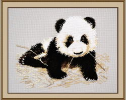 Набор для вышивания арт.Овен - 769 'Маленькая панда' 25х19 см