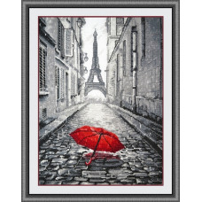 Набор для вышивания арт.Овен - 868 'В Париже дождь' 20?29 см