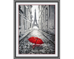 Набор для вышивания арт.Овен - 868 'В Париже дождь' 20?29 см
