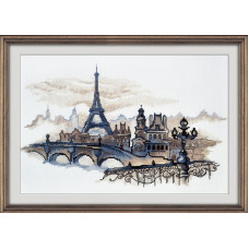 Набор для вышивания арт.Овен - 869 'Силуэты Парижа' 40?24 см