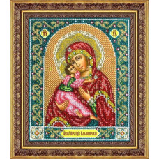 Набор для вышивания бисером 'Паутинка' арт.Б1014 Богородица Владимирская 23х19,5 см