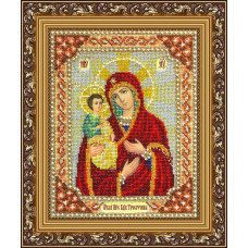 Набор для вышивания бисером 'Паутинка' арт.Б1016 Богородица Троеручица 20х25 см