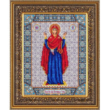 Набор для вышивания бисером 'Паутинка' арт.Б1028 Богородица Нерушимая стена 20х25 см