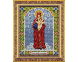 Набор для вышивания бисером 'Паутинка' арт.Б1029 Богородица Благодатное небо 20х25 см