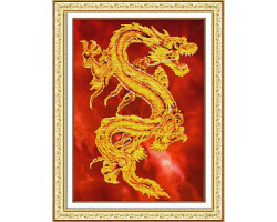 Набор для вышивания бисером 'Паутинка' арт.Б1457 Восточный дракон 28х39 см