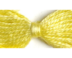 Нитки мулине 12х10м цв.0301 желтый С-Пб