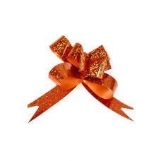 Бант бабочка голограф.оранжевый 18мм арт. ГС.BBW.185-14