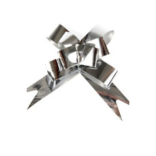 Бант бабочка металл.серебряный 18мм арт. ГС.BBW.184-01