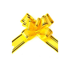 Бант бабочка с полосой желтый 32мм арт. ГС.BBW.323-10
