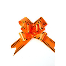 Бант бабочка с полосой оранжевый 32мм арт. ГС.BBW.323-14