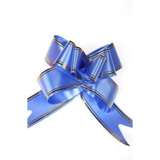 Бант бабочка с полосой синий 48мм арт. ГС.BBW.483-35