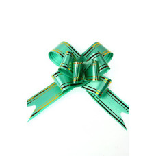 Бант бабочка с полосой зеленый 32мм арт. ГС.BBW.323-45