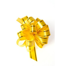 Бант шар с полосой желтый 15мм арт. ГС.PBW.153-10