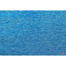 Бумага гофрированная металл Италия арт.DF.87528099 50см х 2,5м 140г/м2 цв.915 синий