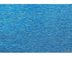 Бумага гофрированная металл Италия арт.DF.87528099 50см х 2,5м 140г/м2 цв.915 синий